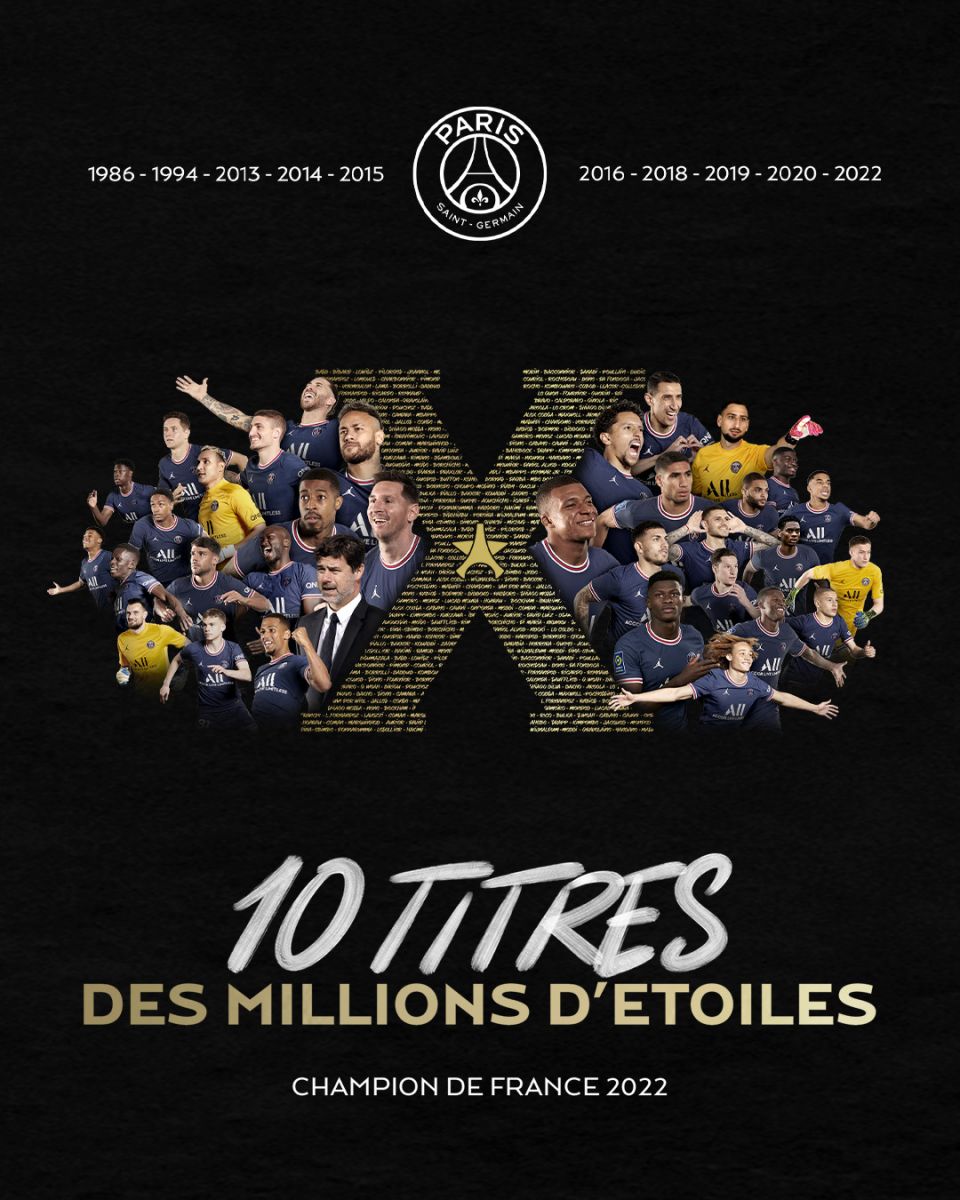 Lionel Messi'nin 11'inci, Paris Saint-Germain'in 10. lig şampiyonluğu Lionel Messi'nin 11'inci, Paris Saint-Germain'in 10. lig şampiyonluğu