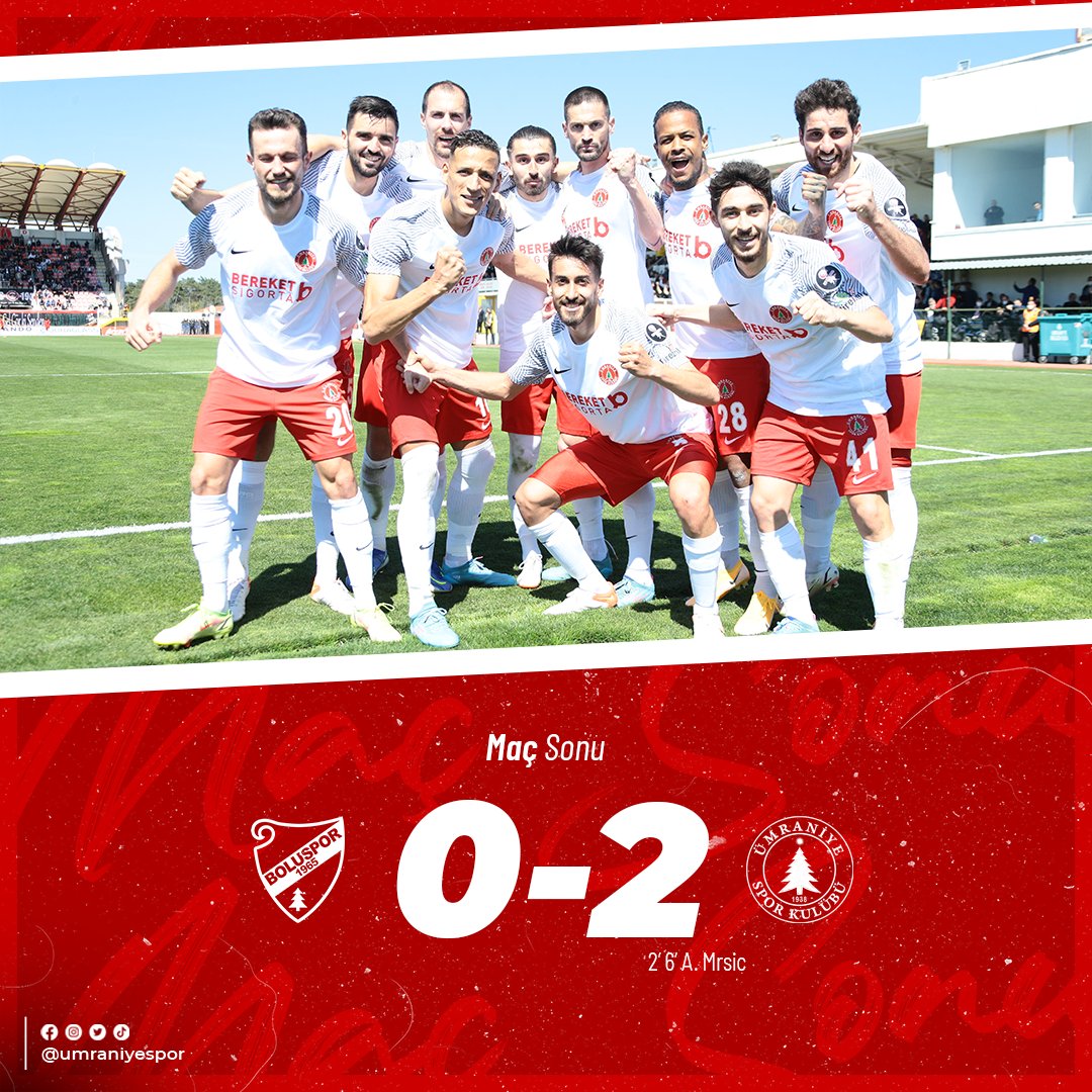 ÖZET I Boluspor - Ümraniyespor: 0-2 TFF 1. Lig'de liderlik yarışı kızıştı