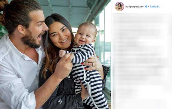 Gizem ve Hakan Hatipoğlu bebeklerinin yüzünü gösterdi