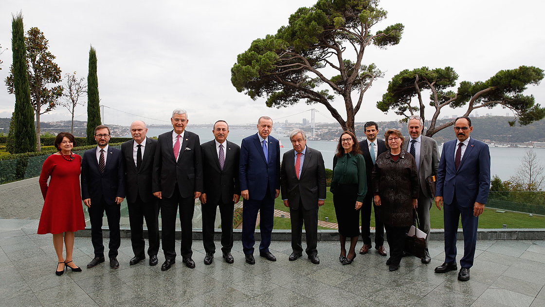 Cumhurbaşkanı Erdoğan BM Genel Sekreteri Guterres'i kabul etti