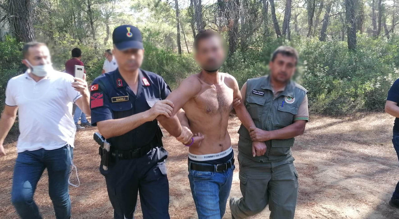 Ormanı yakarken yakalandı... Savunması pes dedirtti