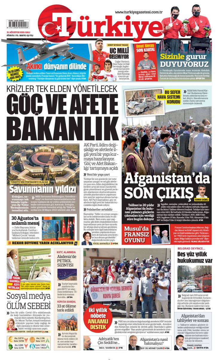 Göç ve afetlere yeni bakanlık Göç ve afetlere yeni bakanlık