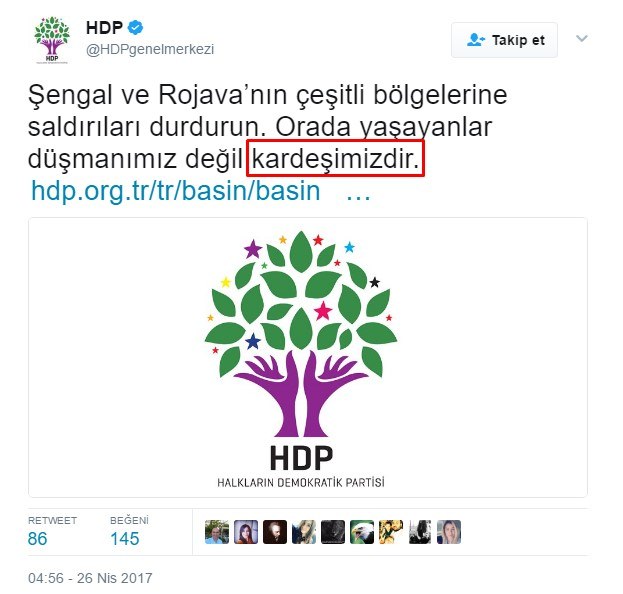 HDP'den skandal Sincar açıklaması