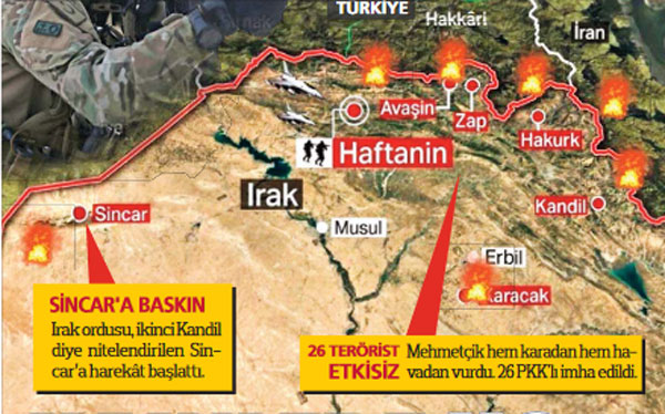 Teröre kıskaç! PKK'nın harekât alanı her geçen gün daralıyor Teröre kıskaç! PKK'nın harekât alanı her geçen gün daralıyor