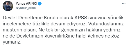 DDK Başkanı'ndan KPSS açıklaması: Vatandaşımız müsterih olsun