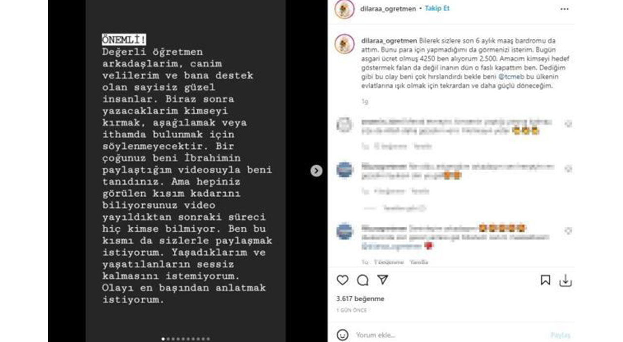 Paylaştığı video nedeniyle görev yeri değişen Dilara öğretmenle ilgili MEB'den açıklama