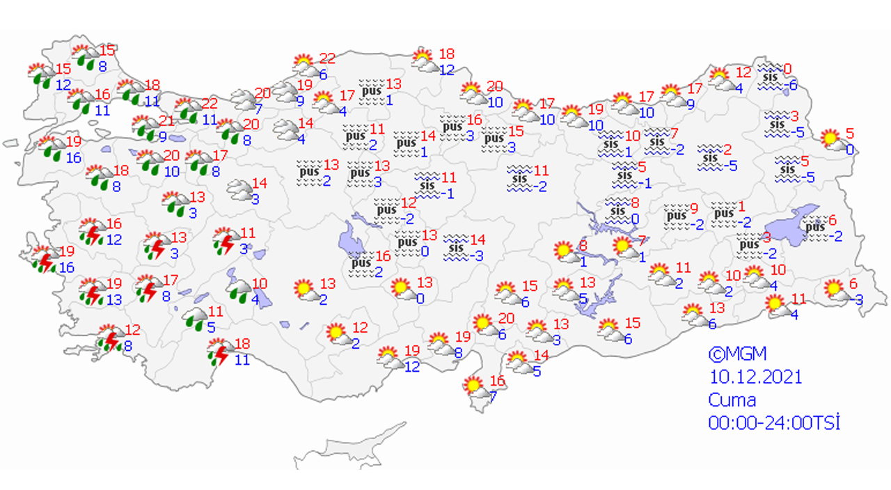 Meteoroloji'den 25 ile sarı ve turuncu kodlu uyarı