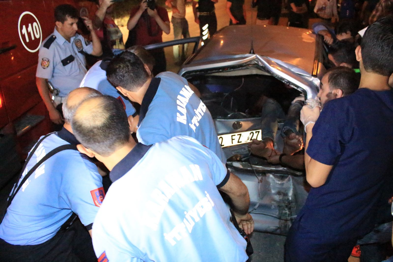 Karaman'da akıl almaz kaza