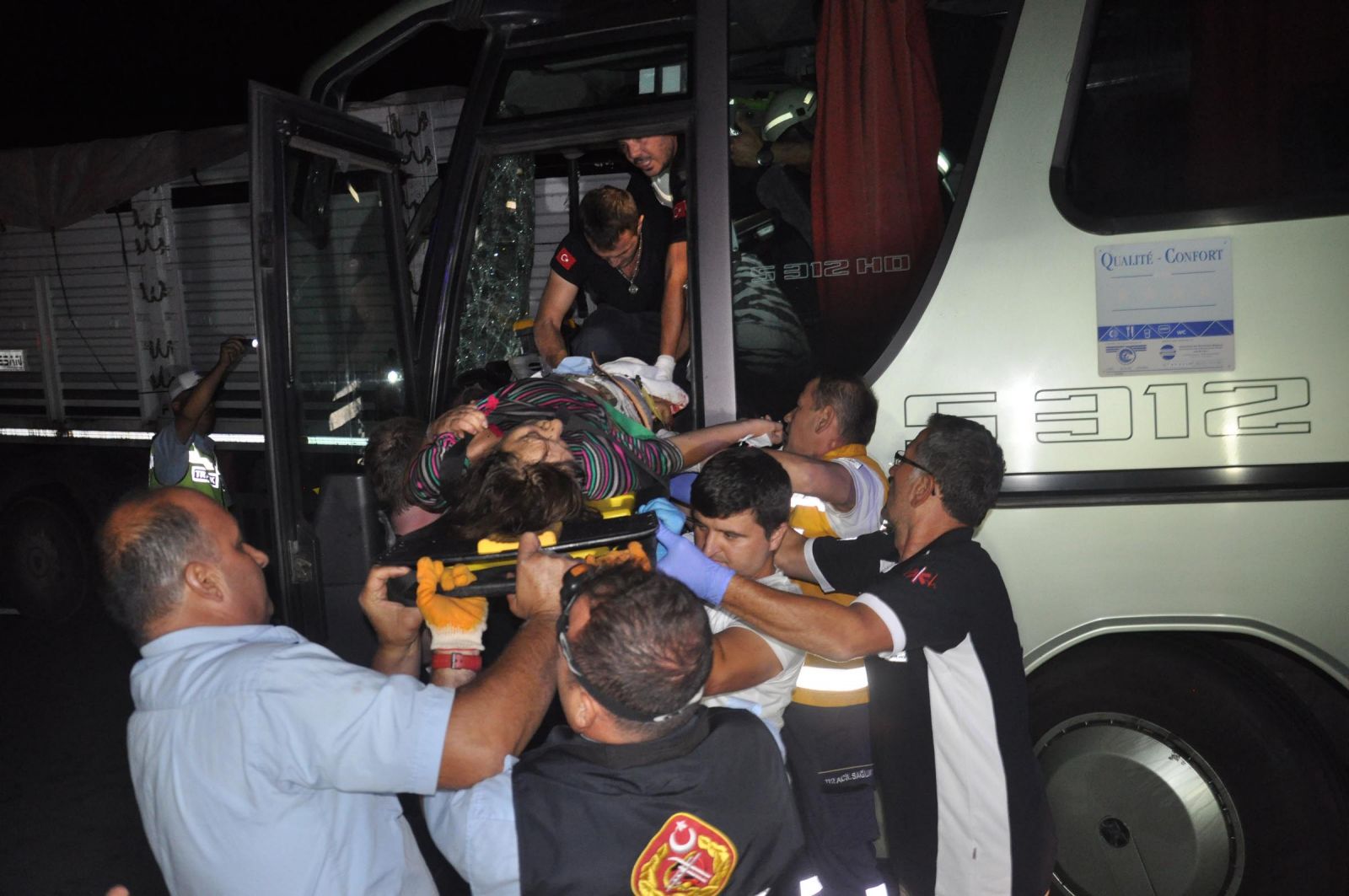Tekirdağ'da feci kaza : 1 ölü 38 yaralı