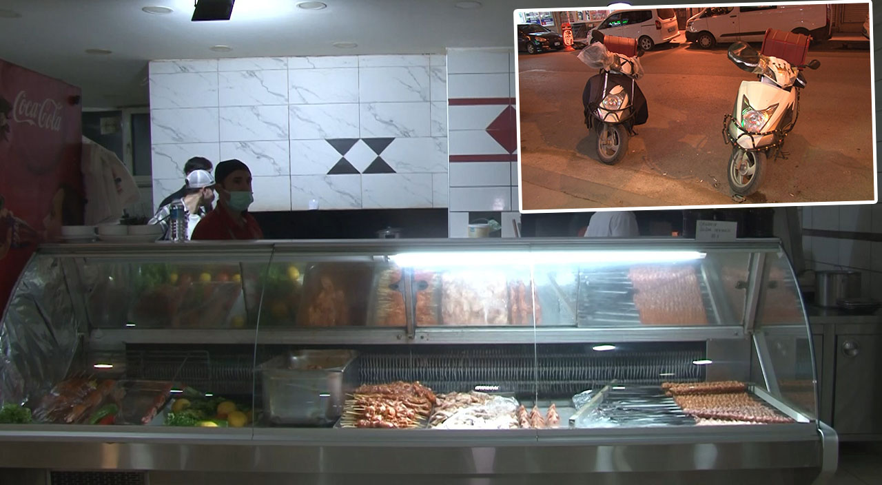 Motokurye olarak işe girip, motosikleleri çaldı!