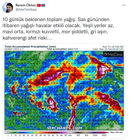 Meteoroloji uzmanı Kerem Ökten: Salı gününe dikkat! 10 gün yağış var