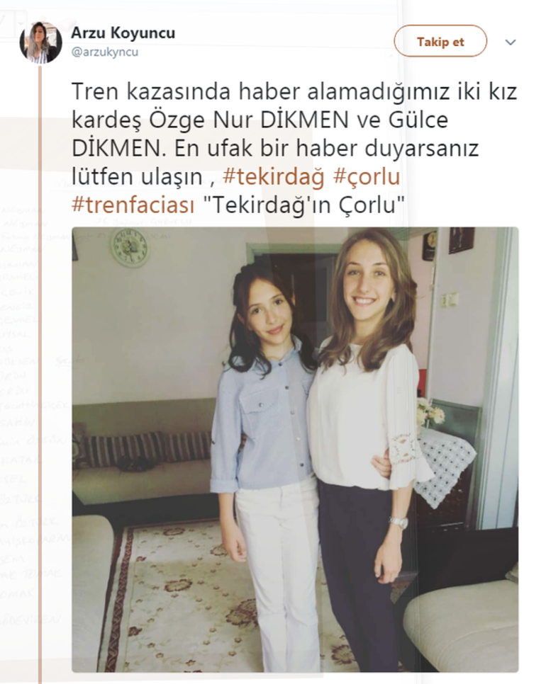 Çorlu'daki tren kazasında herkes onları arıyordu! Acı haberler peş peşe geldi
