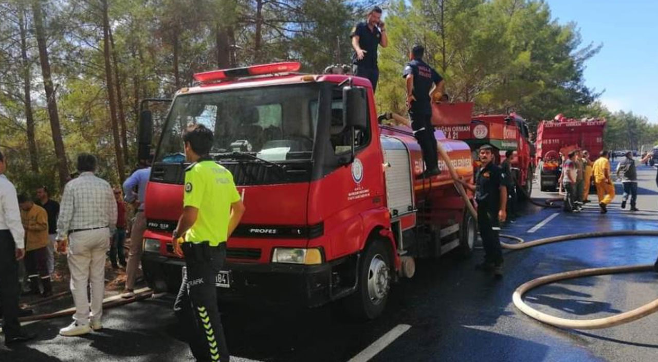 Marmaris'te orman yangınından sevindiren haber! Yangın kontrol altına alındı