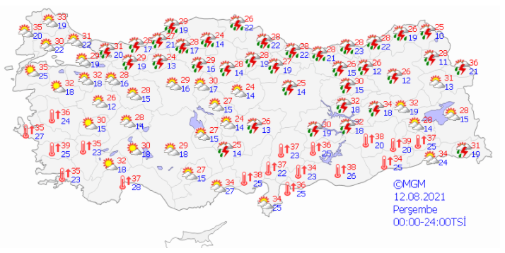 Meteorolojiden şiddetli sağanak uyarısı