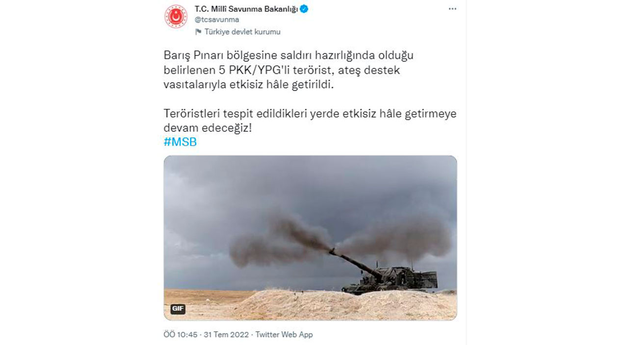 Saldırı hazırlığındaki 5 terörist etkisiz hale getirildi