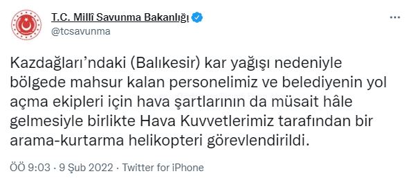 Kazdağları'nda mahsur kalan 21 kişi kurtarıldı