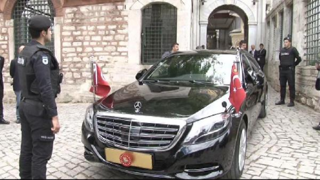 Adı Başbakanlık için geçen isim, Erdoğan'ın makam aracında