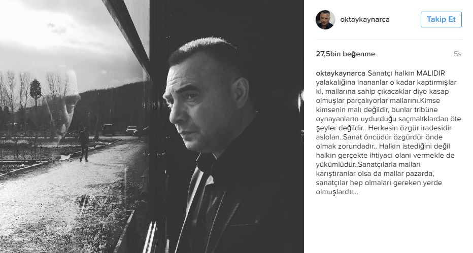 Oktay Kaynarca'dan eleştiri Oktay Kaynarca'dan eleştiri