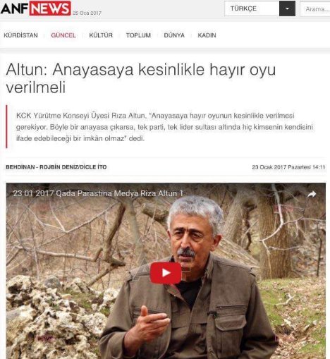 Terör örgütü PKK’dan referanduma “hayır” çağrısı