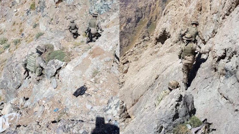 Asker İkiyaka Dağları'nda ‘girilemez’ denilen bölgeye girdi!