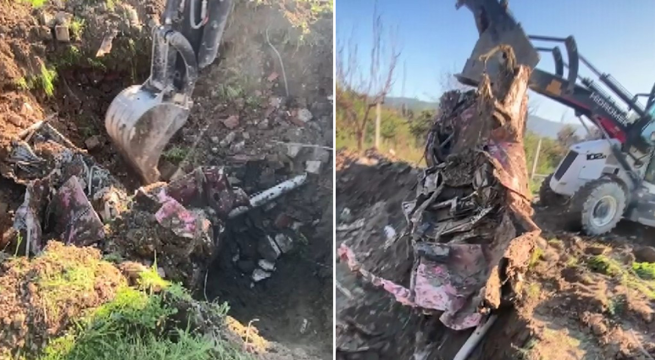 Kuşadası’nda esrarengiz olay! Toprağa gömülü halde bulundu