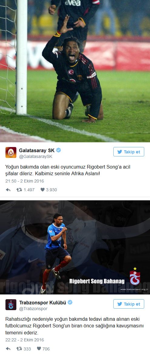 Rigobert Song felç geçirdi!