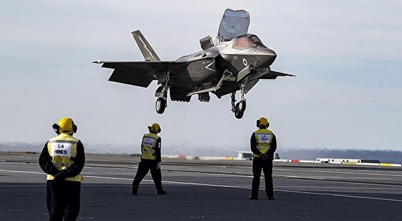 F-35 uçağı denize çakıldı: İngiltere ordusunda Rusya paniği