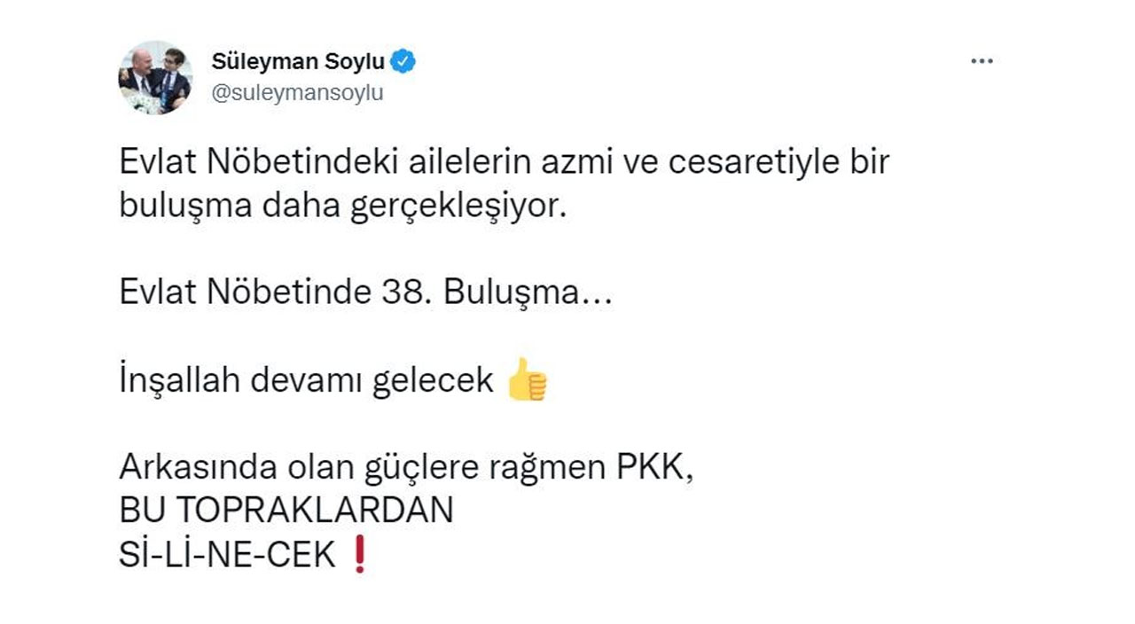 Diyarbakır’da bir aile daha evladına kavuştu... Bakan Soylu duyurdu