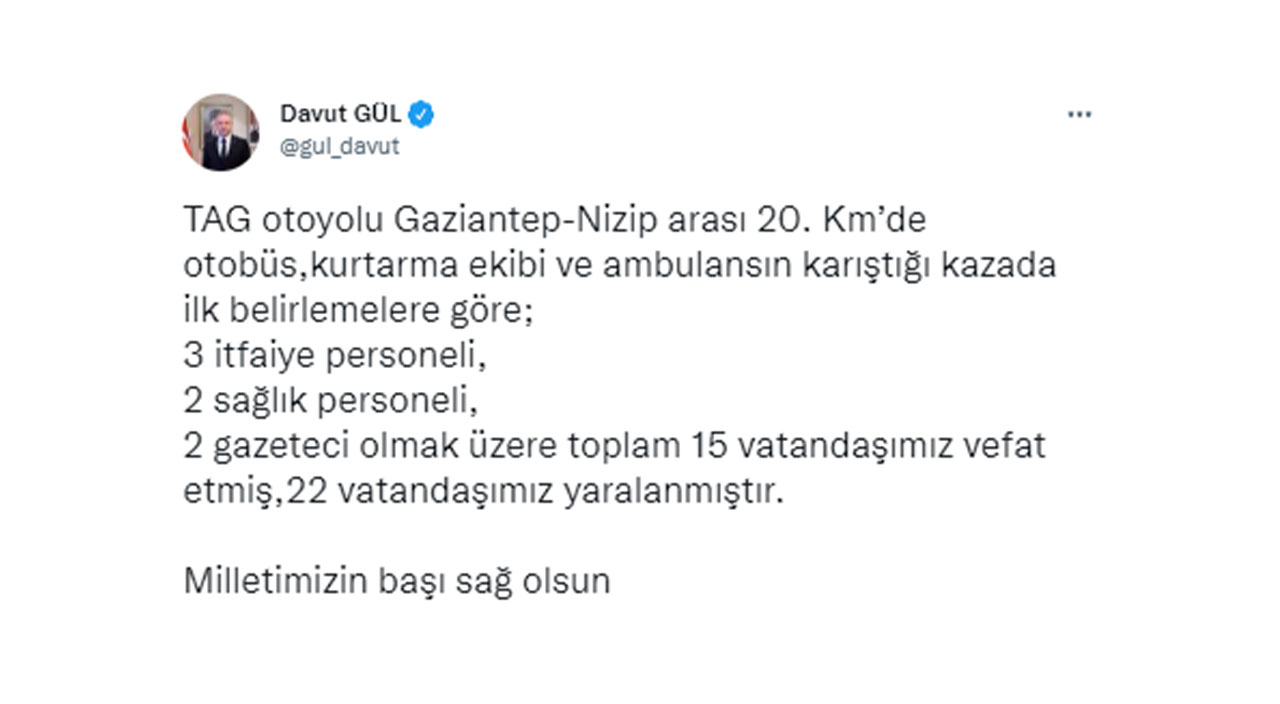 Gaziantep’te katliam gibi kaza: 15 kişi hayatını kaybetti Gaziantep’te katliam gibi kaza: 15 kişi hayatını kaybetti