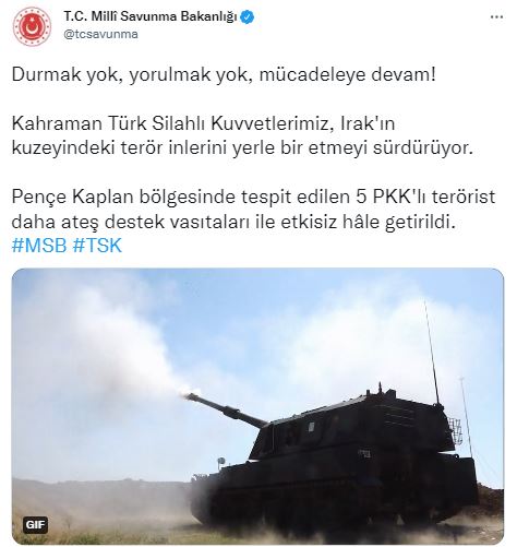 MSB duyurdu: Etkisiz hale getirilen terörist sayısı 13'e yükseldi