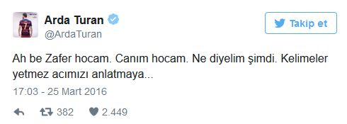 Arda Turan: "Ah be hocam, ne diyelim şimdi..." Arda Turan: "Ah be hocam, ne diyelim şimdi..."