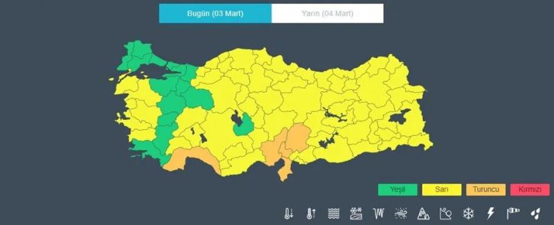 Meteoroloji'den 66 il için sarı ve turuncu kodlu uyarı: Yoğun kar ve fırtına geliyor