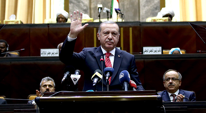 Sudanlı vekiller Erdoğan'ı tekbirlerle karşıladı