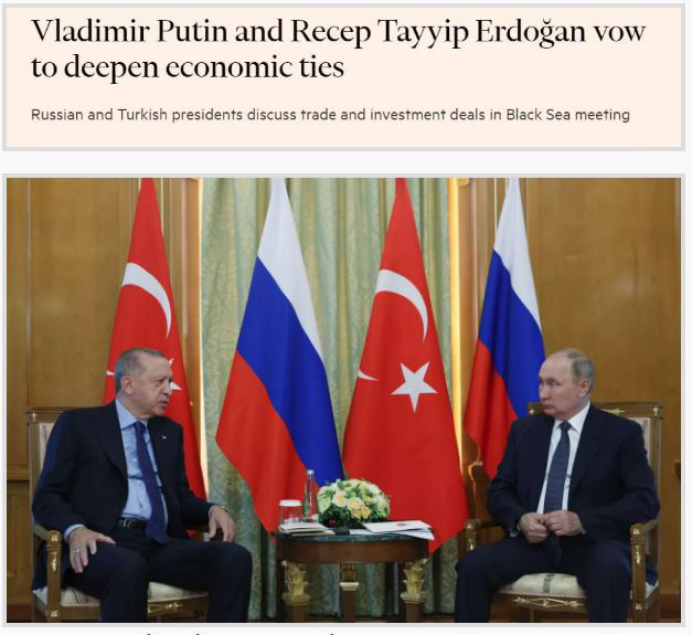 Erdoğan-Putin zirvesi dünya basınında: Ekonomik ilişkileri derinleştirme sözü verdiler Erdoğan-Putin zirvesi dünya basınında: Ekonomik ilişkileri derinleştirme sözü verdiler