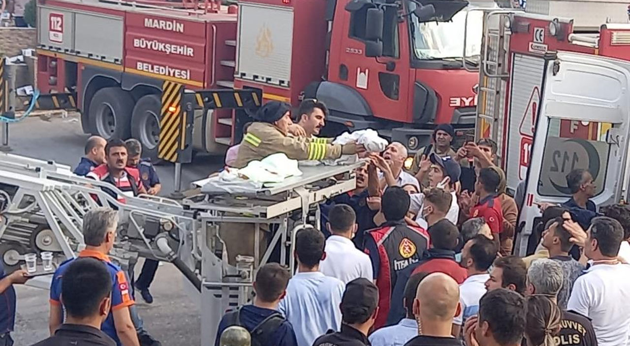 Mardin’de hastanede yangın paniği