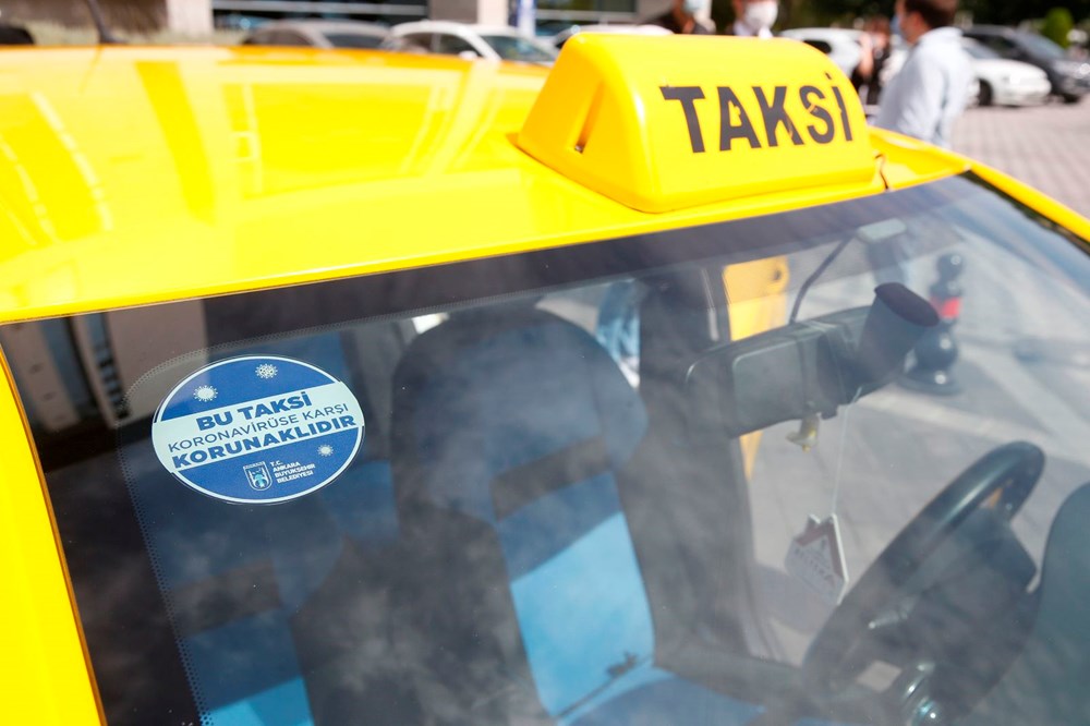 Ankara taksilerine şeffaf panel