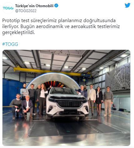 Türkiye’nin otomobili TOGG’dan yeni paylaşım!