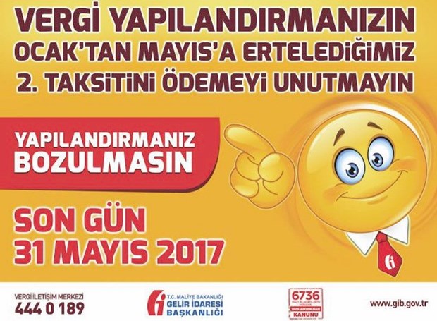Vergi borcu yapılandırmasında son gün bugün