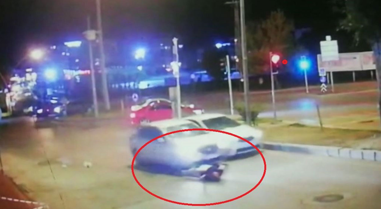 Samsun’da otomobil yayaya çarptı! O anlar kameraya yansıdı