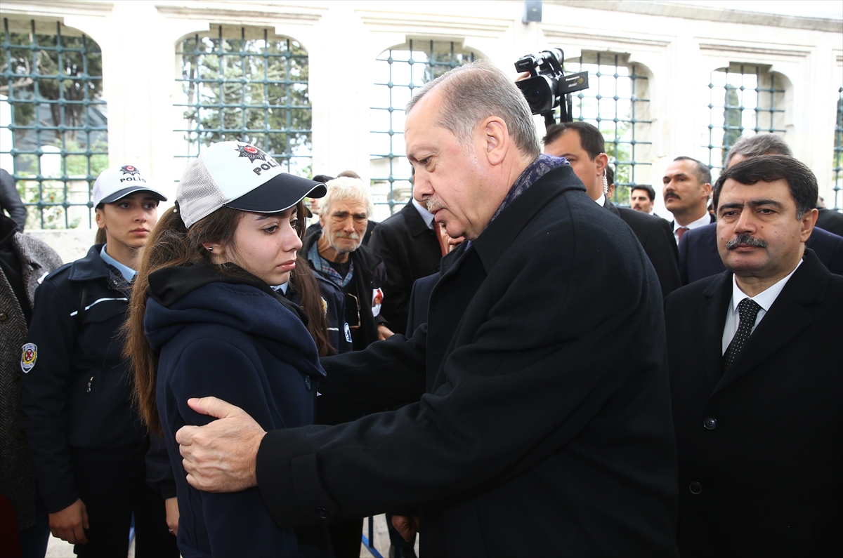 Cumhurbaşkanı Erdoğan şehit cenazesine katıldı