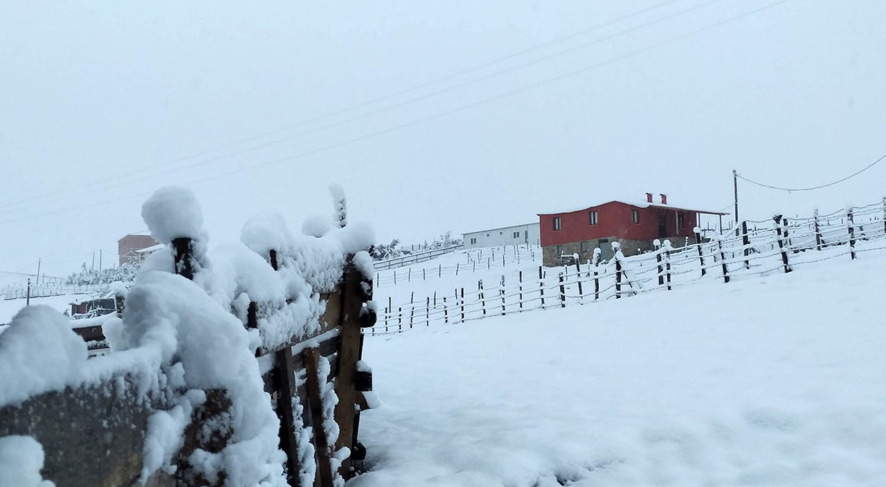 Gümüşhane’de yılın ilk karı düştü: Yüksek kesimler beyaza büründü
