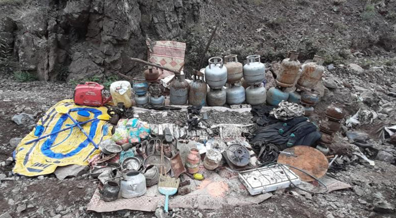 Tunceli’de düzenlenen operasyonda 5 odadan oluşan sığınak imha edildi