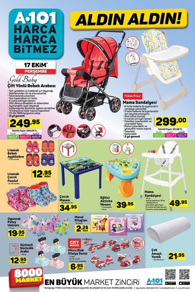 A101 17 Ekim 2019 İndirimli ürünler listesi, katoloğu | 17 Ekim  A101  Aktüel Ürün Kataloğunda Neler Var? | 2019 A101 Ekim broşürü