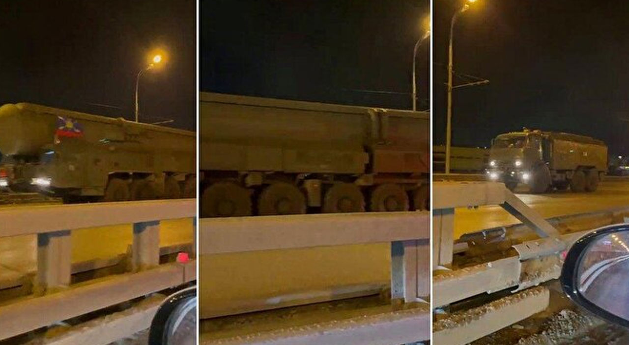 NATO’nun hamlesiyle Rusya harekete geçti: Topol-M balistik füzesi Moskova yollarında