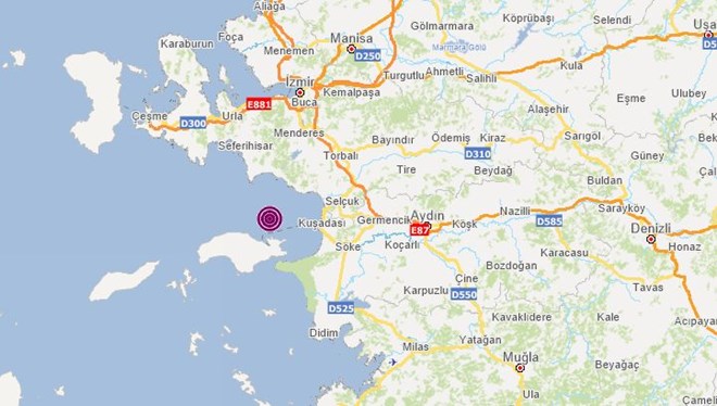 Kuşadası Körfezi'nde 4,2 büyüklüğünde deprem