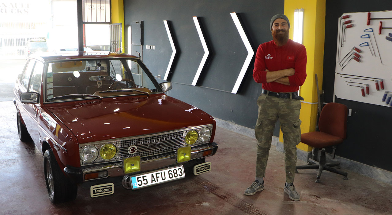 Çocukluğundan beri bu işi yapıyor: Klasik araçlara ikinci baharını yaşatıyor