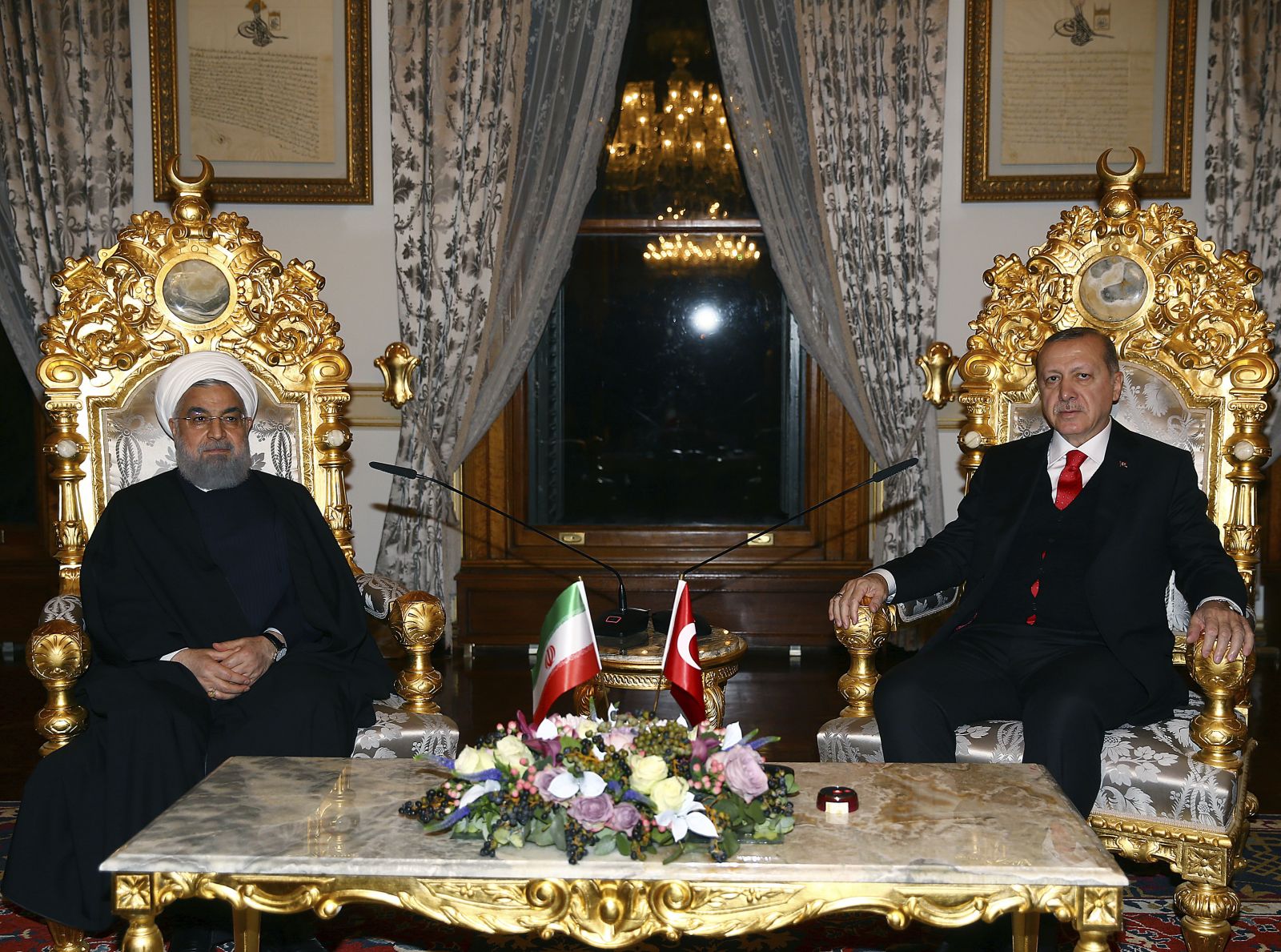 Cumhurbaşkanı Erdoğan ile Ruhani görüşmesi sona erdi