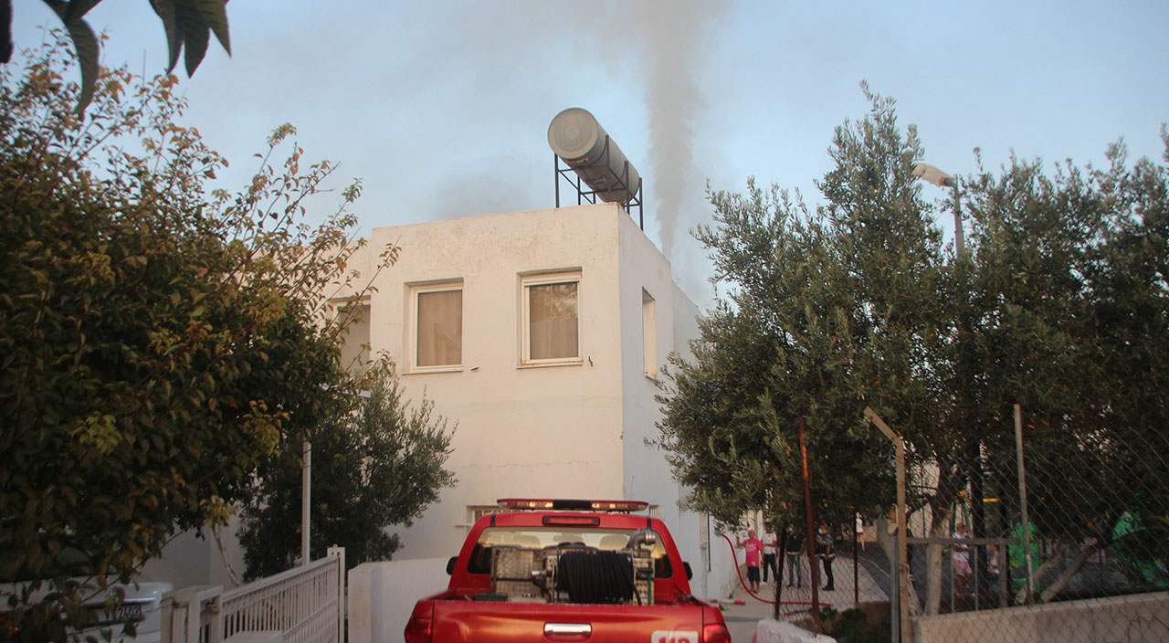 Gözleri önünde evi yandı! Feryatları yürek sızlattı