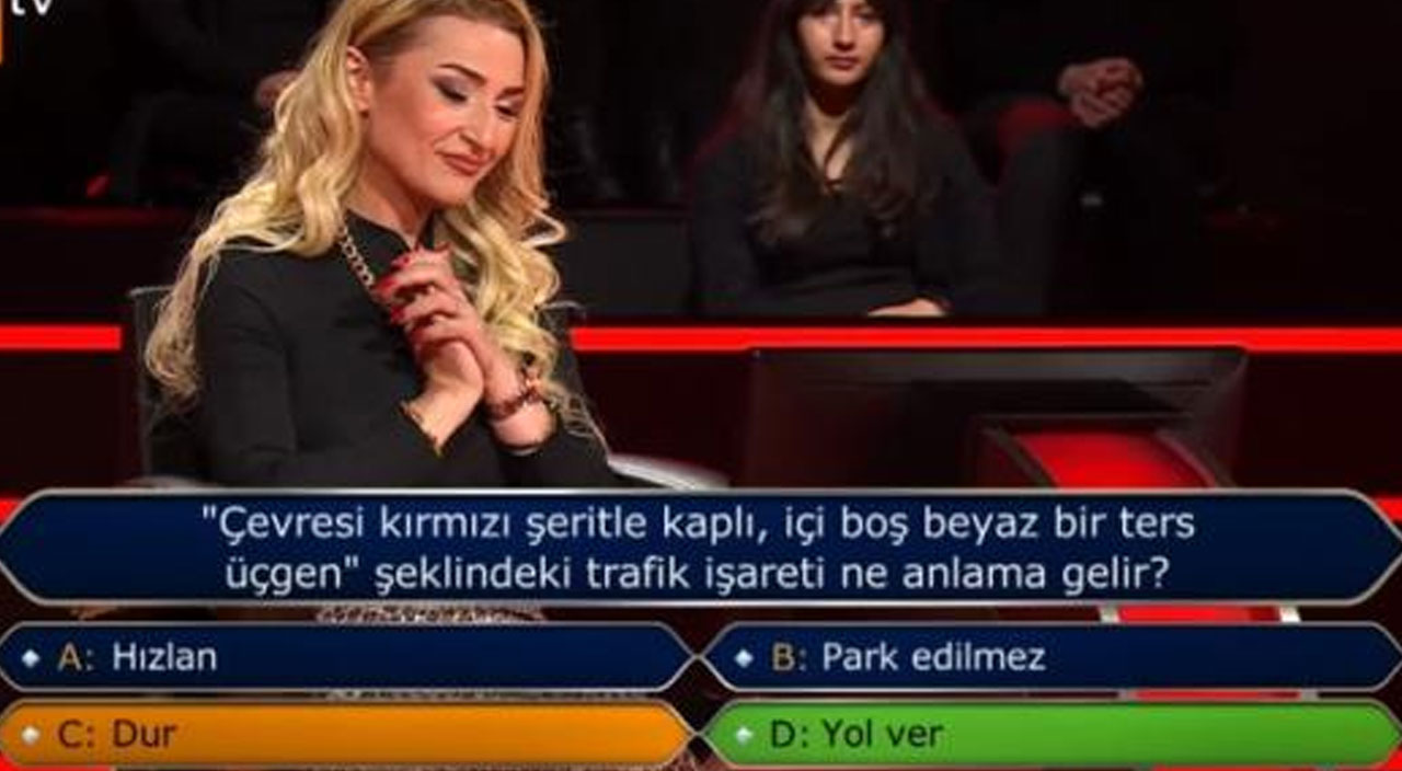 Kim Milyoner Olmak İster’de ehliyet dersi veren yarışmacı trafik sorusunda elendi