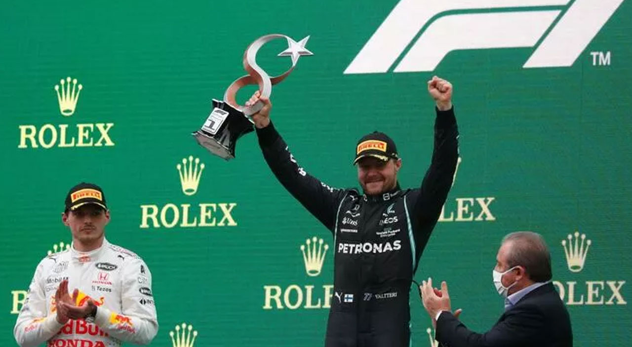 Formula 1 Türkiye Grand Prix'sinde kazanan Bottas